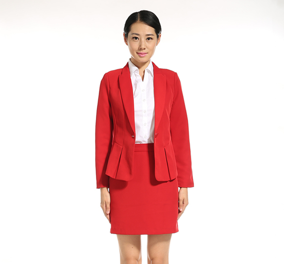 重庆女士西装套裙（红色）定制